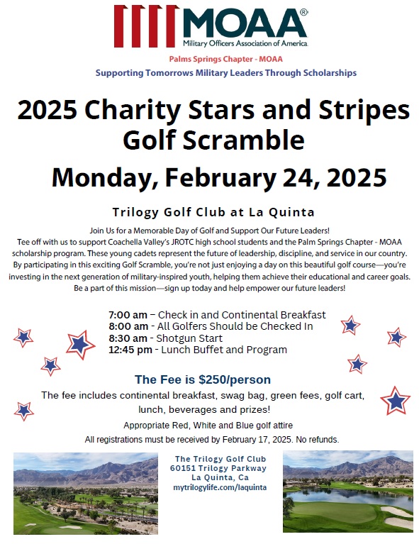 2025 golf scramble flyer